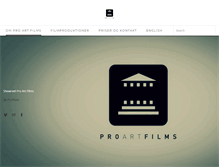 Tablet Screenshot of pro-artfilms.com